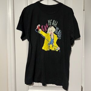 Black Graphic T-Shirt with Yellow Jacket Design